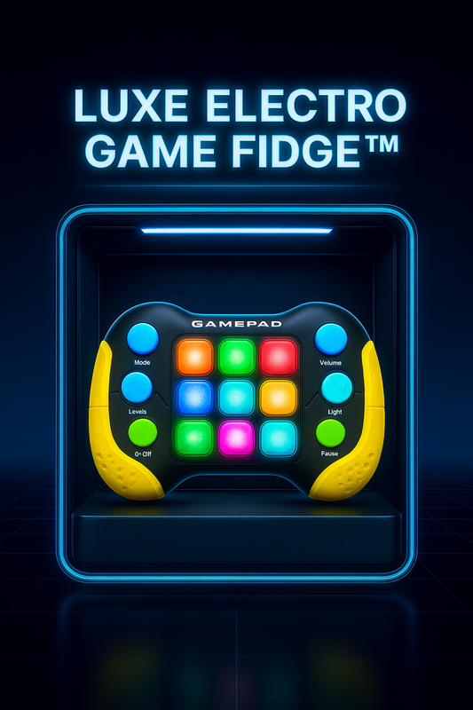 Luxe Electro Game Fidget™ | 999 Levels · 5 Modes · Light-Up Sensory Gamepad