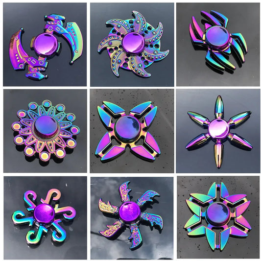 Luxe Nebulan Spinner™ | Zinc Alloy Rainbow Fidget Spinner for Stress Relief & Focus