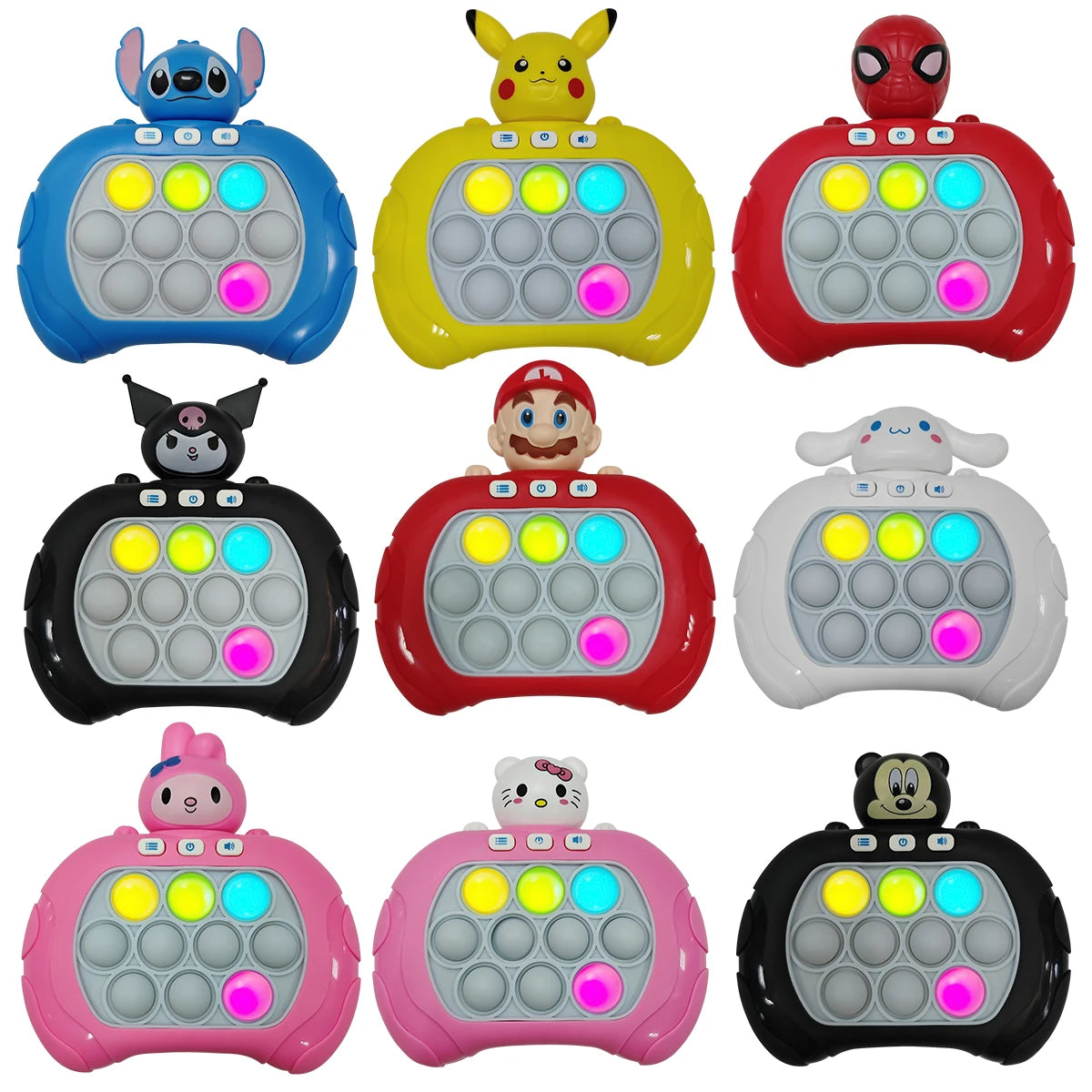 Luxe Pop Console™ – Electronic Light-Up Bubble Fidget Controller
