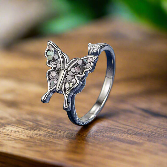 Luxe Crystal Aura™Spinning Fidget Ring