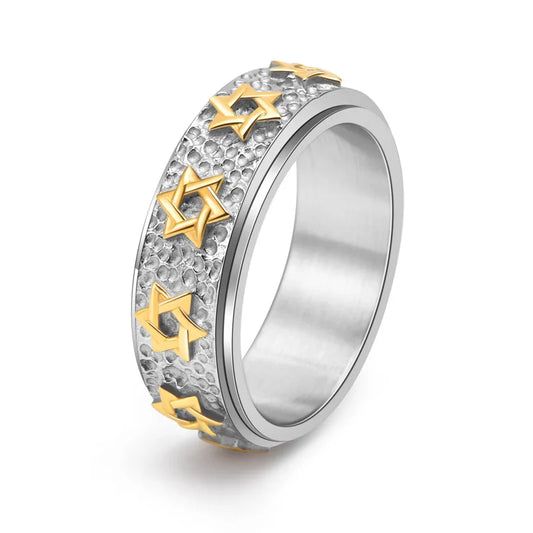 Luxe Star of David Spinner Ring™