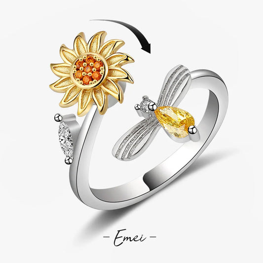 Luxe Sunbloom Spinner Ring™