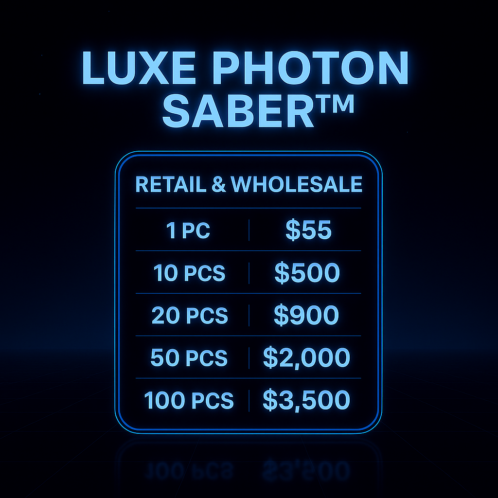 🌌 Luxe Photon Saber™ – Harness the Light Within