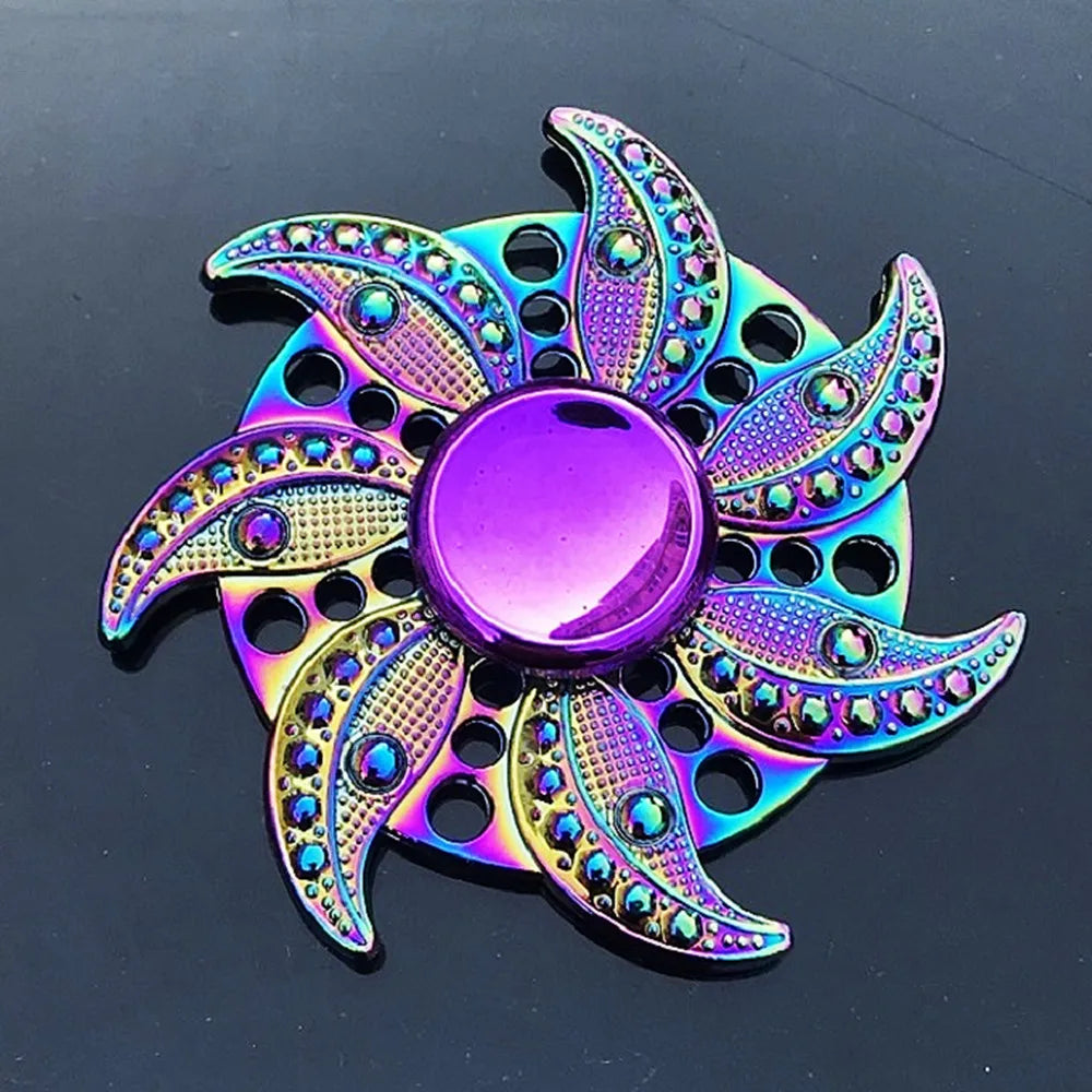 Luxe Nebulan Spinner™ | Zinc Alloy Rainbow Fidget Spinner for Stress Relief & Focus